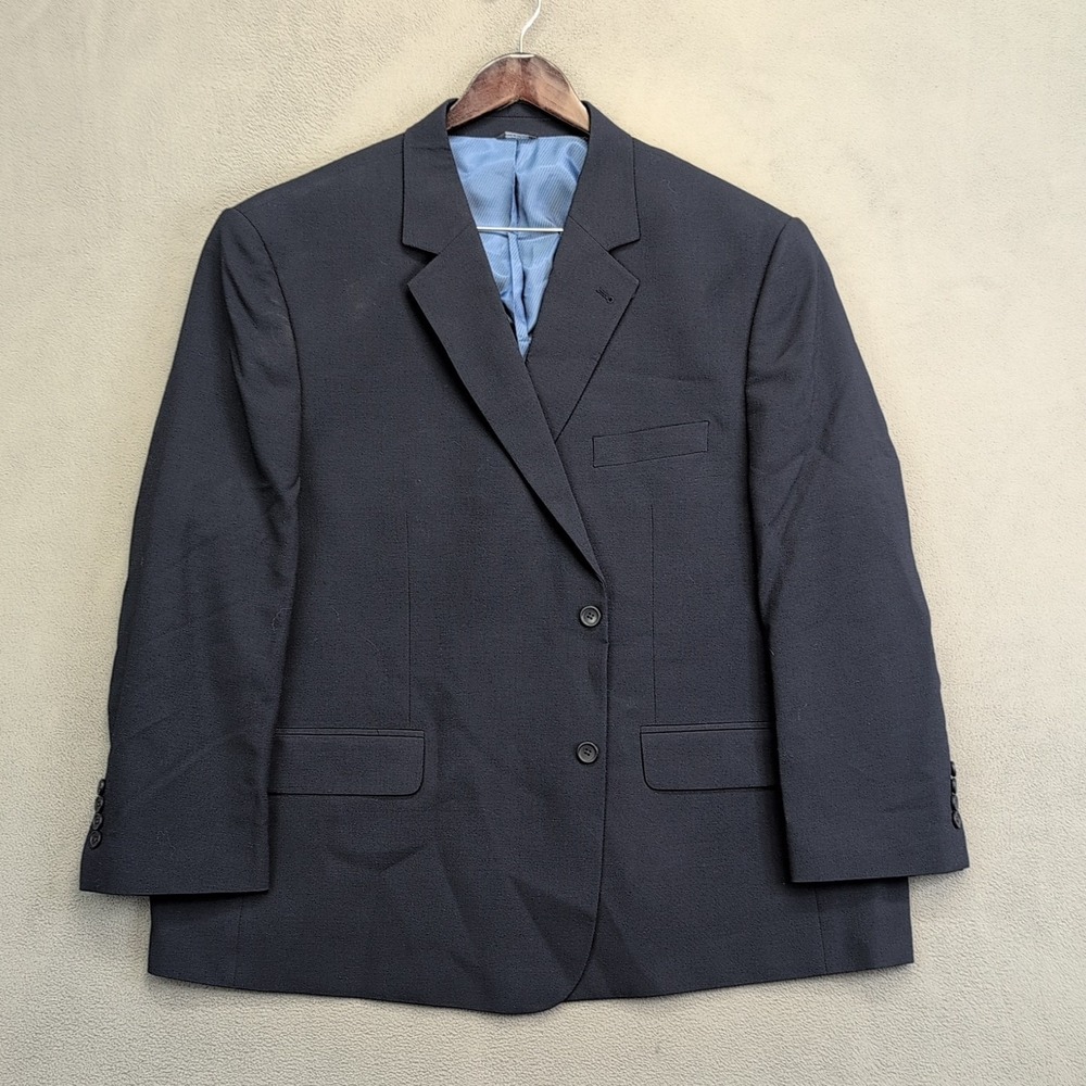 GS Perfect Fit Blazer Men's Size 54R Blue Two Button Single Vented Sport Coat
